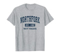 Northfork West Virginia Wv Athletic T-Shirt - Aesthetic Graphic Men Women - T-Shirt, Sweatshirt, Hoodie
