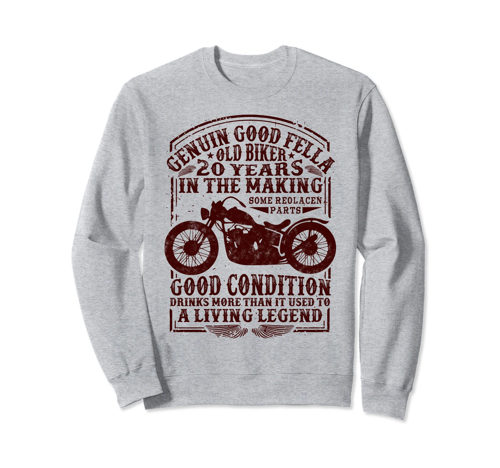 20 Years Old Biker Birthday Sweatshirt - Custom Art Print Men Women - T-Shirt, Sweatshirt, Hoodie