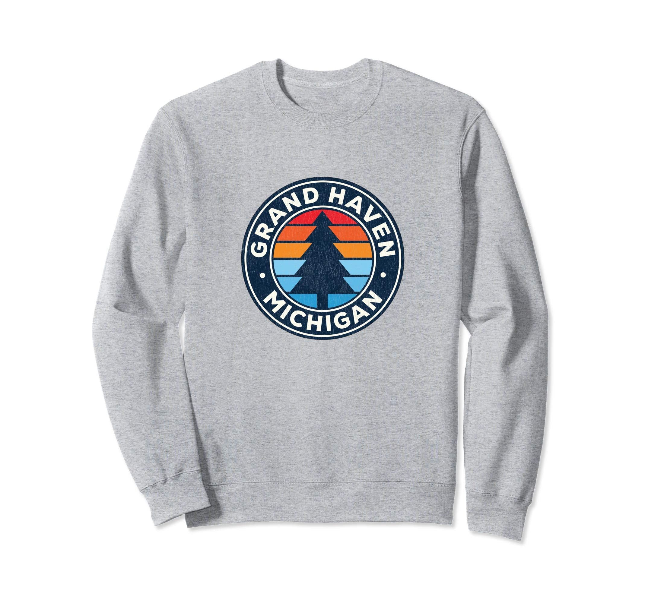Grand Haven Michigan Mi 70S Sweatshirt - Unique Graphic Men Women - T-Shirt, Sweatshirt, Hoodie