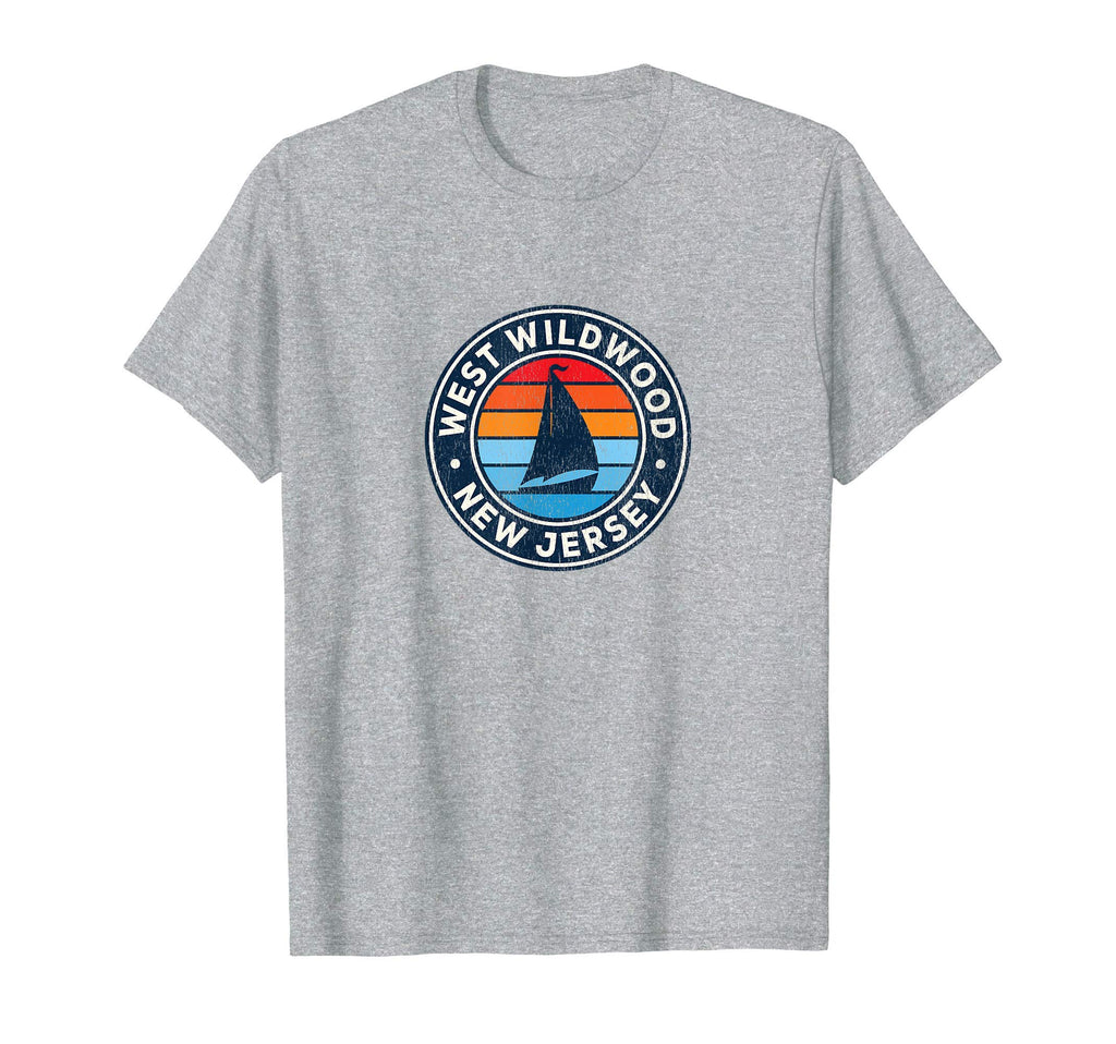 West Wildwood New Jersey Nj Sailboat T-Shirt - Novelty Apparel Men Women - T-Shirt, Sweatshirt, Hoodie