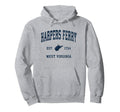 Harpers Ferry West Virginia Wv Hoodie - Minimalist Print Men Women - T-Shirt, Sweatshirt, Hoodie