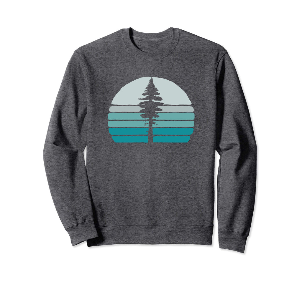 Tree Sunset 80S Outdoor Sweatshirt - Fun Novelty Design Men Women - T-Shirt, Sweatshirt, Hoodie