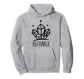 Metaphysical Crystal Recharge Energy Hoodie - Aesthetic Graphic for Adults - T-Shirt, Sweatshirt, Hoodie