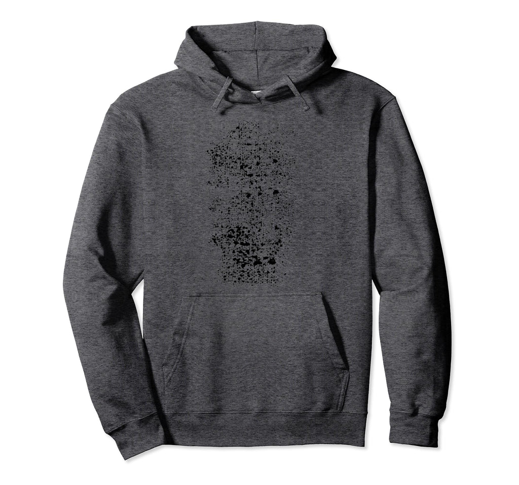 Black Grunge Distressed Trendy Hoodie - Unique Graphic Men Women - T-Shirt, Sweatshirt, Hoodie