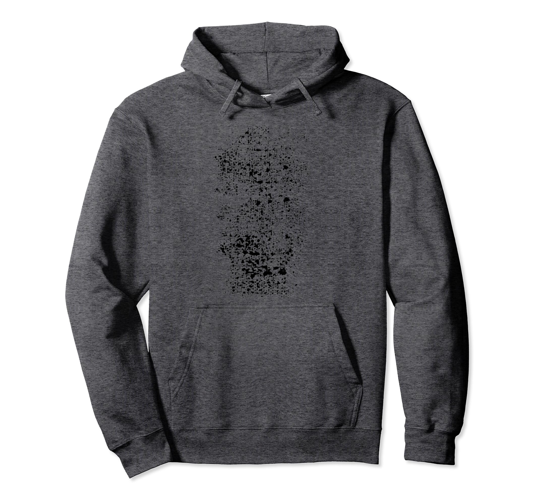 Black Grunge Distressed Trendy Hoodie - Unique Graphic Men Women - T-Shirt, Sweatshirt, Hoodie