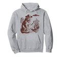 Mountain Lion Ufo Western Alien 90S Cowboy Hoodie - Novelty Apparel Unisex - T-Shirt, Sweatshirt, Hoodie