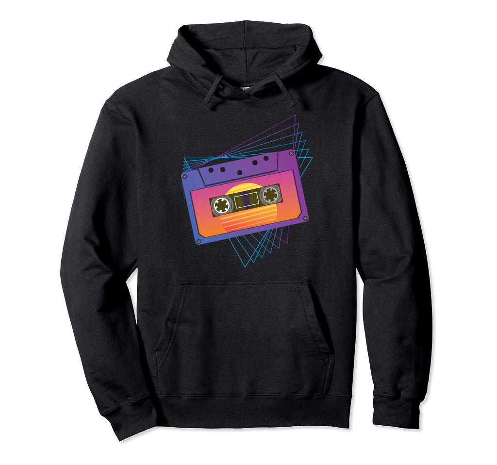 80S Cassette Tape Retrowave Synthwave Hoodie - Custom Art Print Men Women - T-Shirt, Sweatshirt, Hoodie