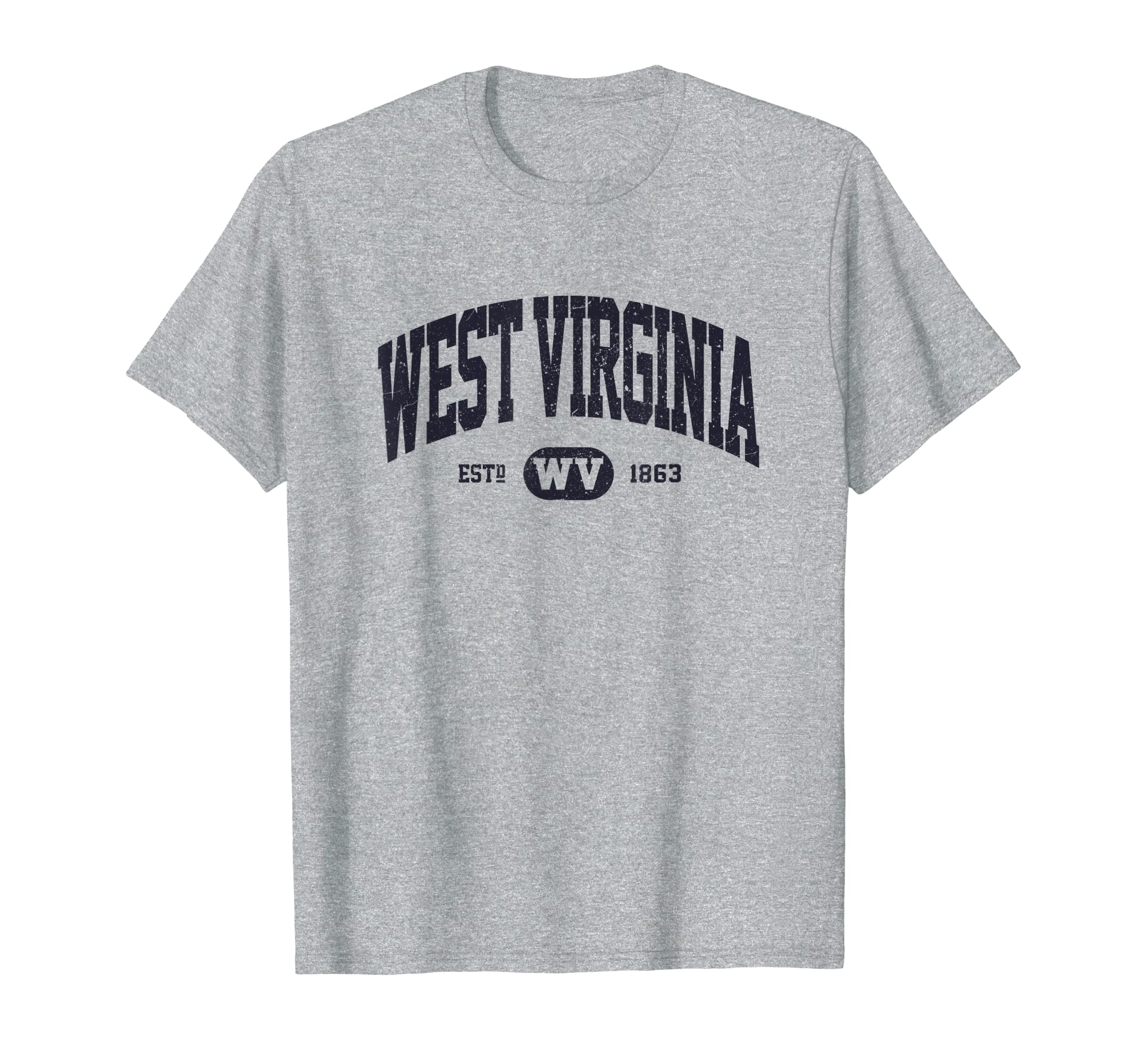 Navy West Virginia T-Shirt - Casual Everyday Wear for Adults - T-Shirt, Sweatshirt, Hoodie