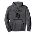 My Kind Social Distancing Biker Hoodie - Minimalist Print Men Women - T-Shirt, Sweatshirt, Hoodie