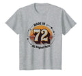 Birthday Gift Made 72 All Original T-Shirt - Aesthetic Graphic for Adults - T-Shirt, Sweatshirt, Hoodie