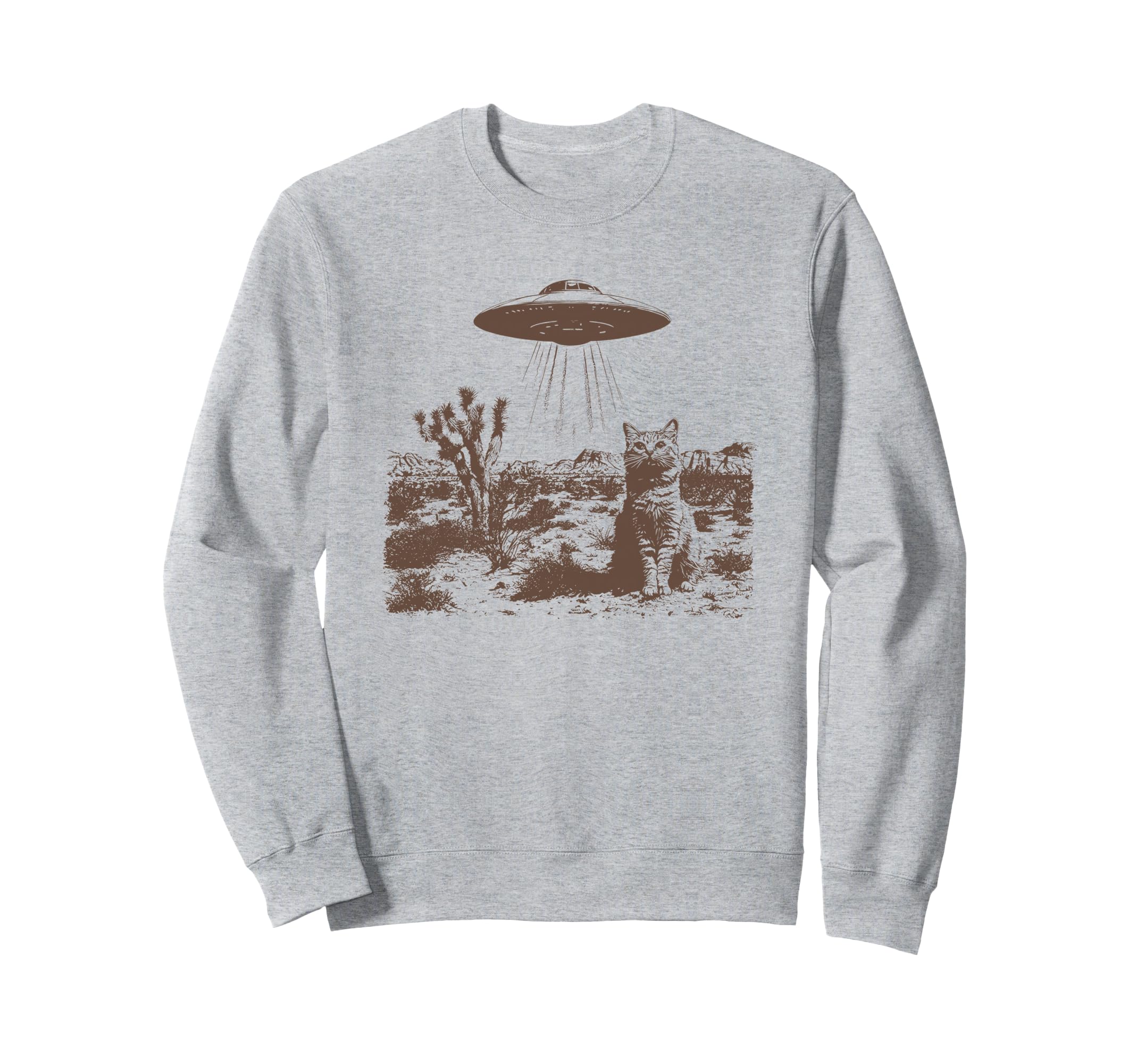 Ufo Cowboy Cat Sweatshirt - Custom Art Print Unisex - T-Shirt, Sweatshirt, Hoodie