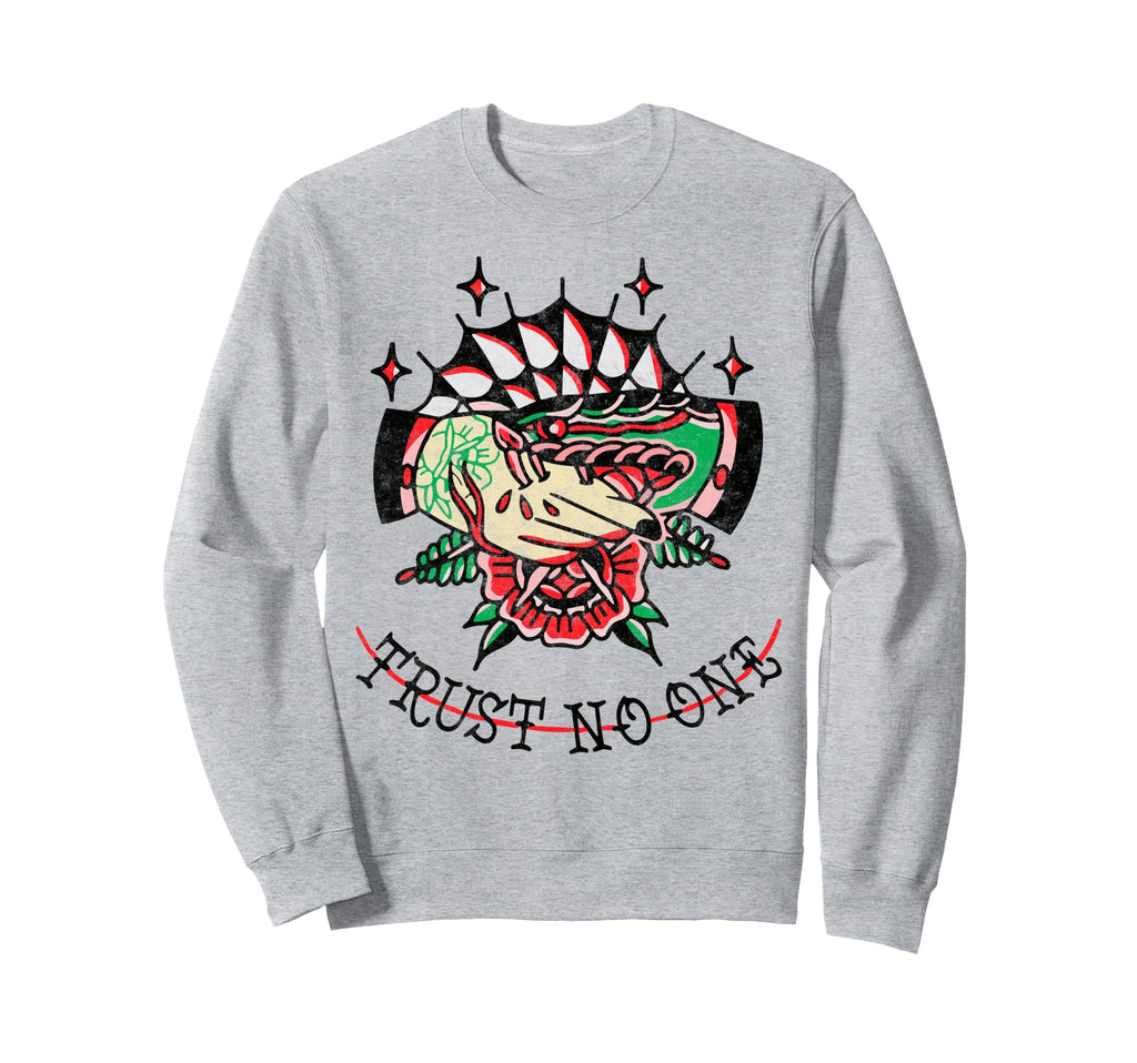 Handshake Snake Trust No One Sweatshirt - Minimalist Print for Adults - T-Shirt, Sweatshirt, Hoodie