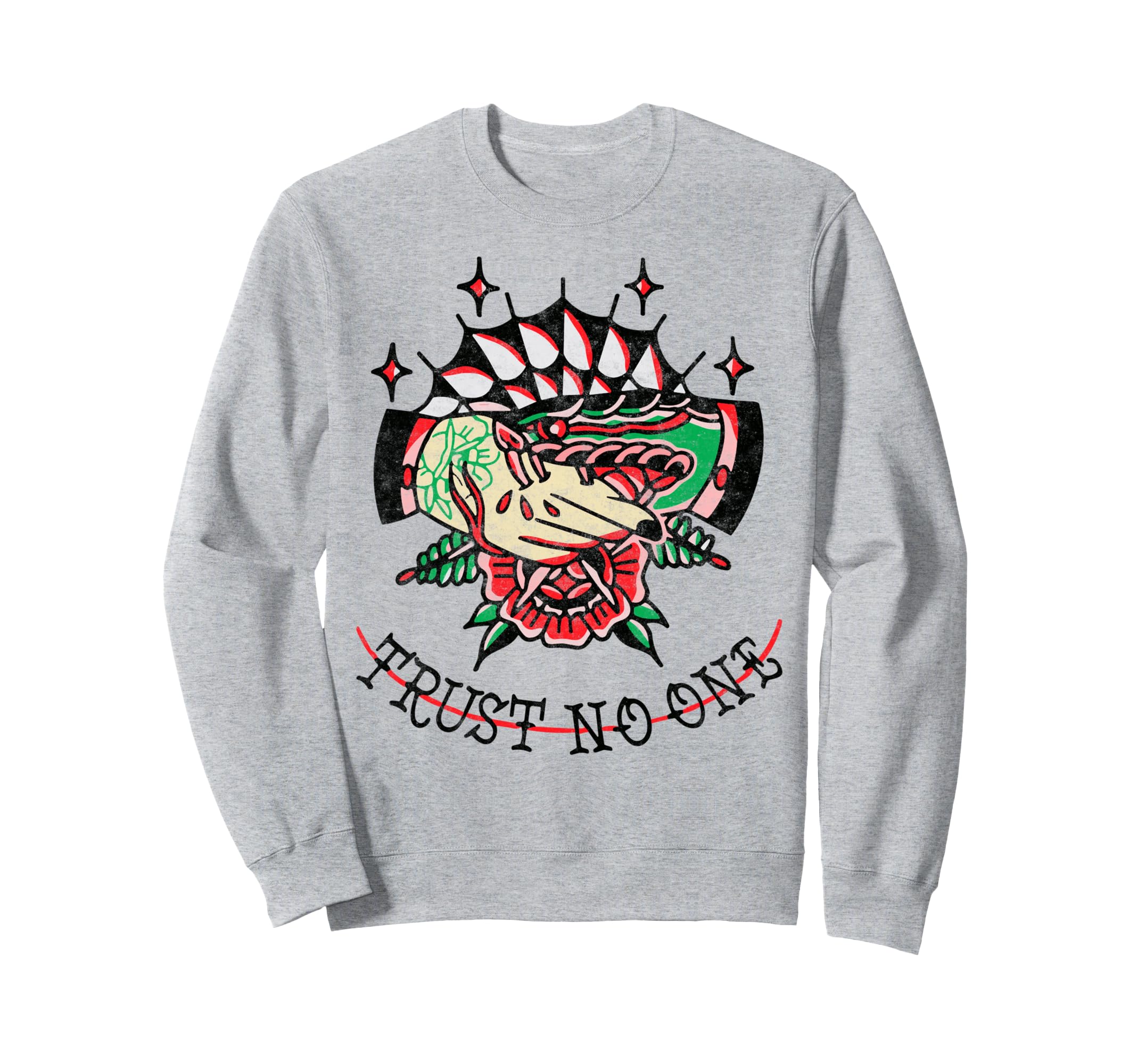 Handshake Snake Trust No One American Sweatshirt - Minimalist Print Unisex - T-Shirt, Sweatshirt, Hoodie