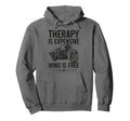 Motorcycle Therapy Is Expensive Wind Is Hoodie - Streetwear Style Unisex - T-Shirt, Sweatshirt, Hoodie