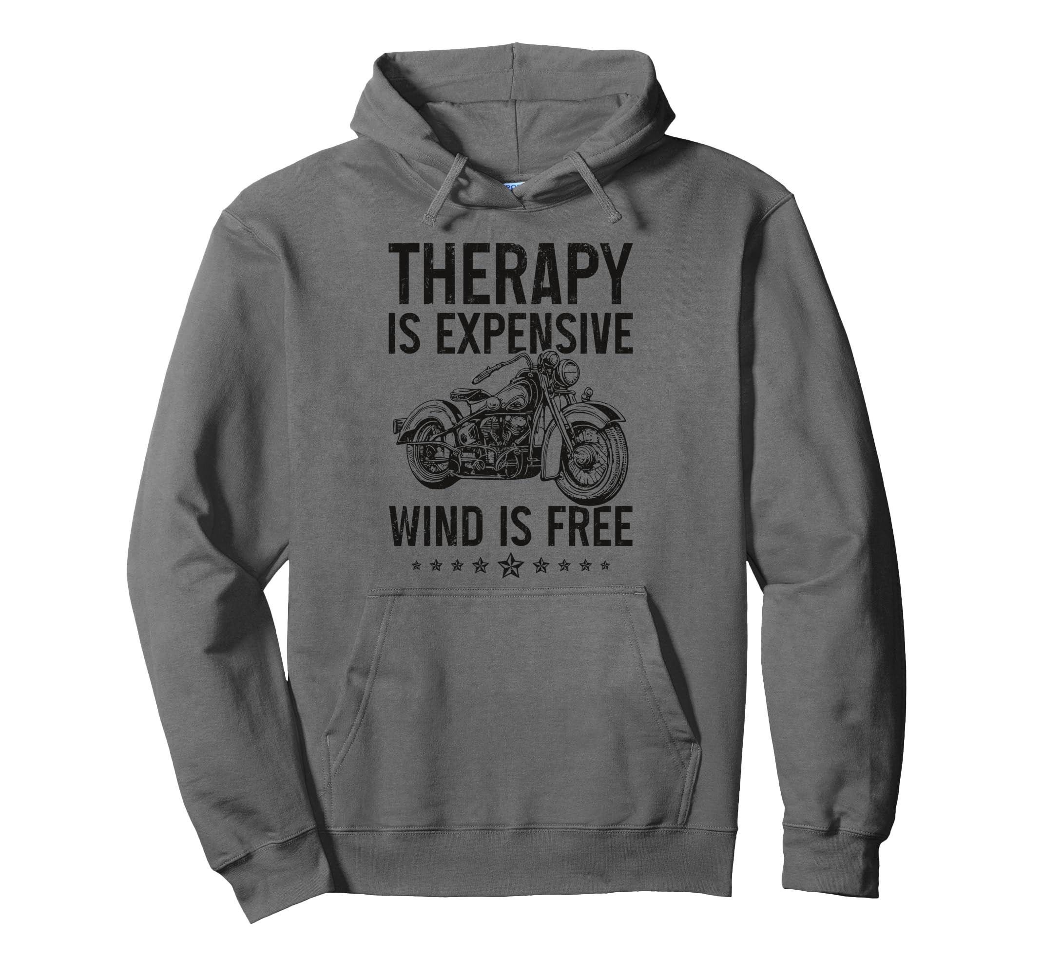 Motorcycle Therapy Is Expensive Wind Is Hoodie - Streetwear Style Unisex - T-Shirt, Sweatshirt, Hoodie