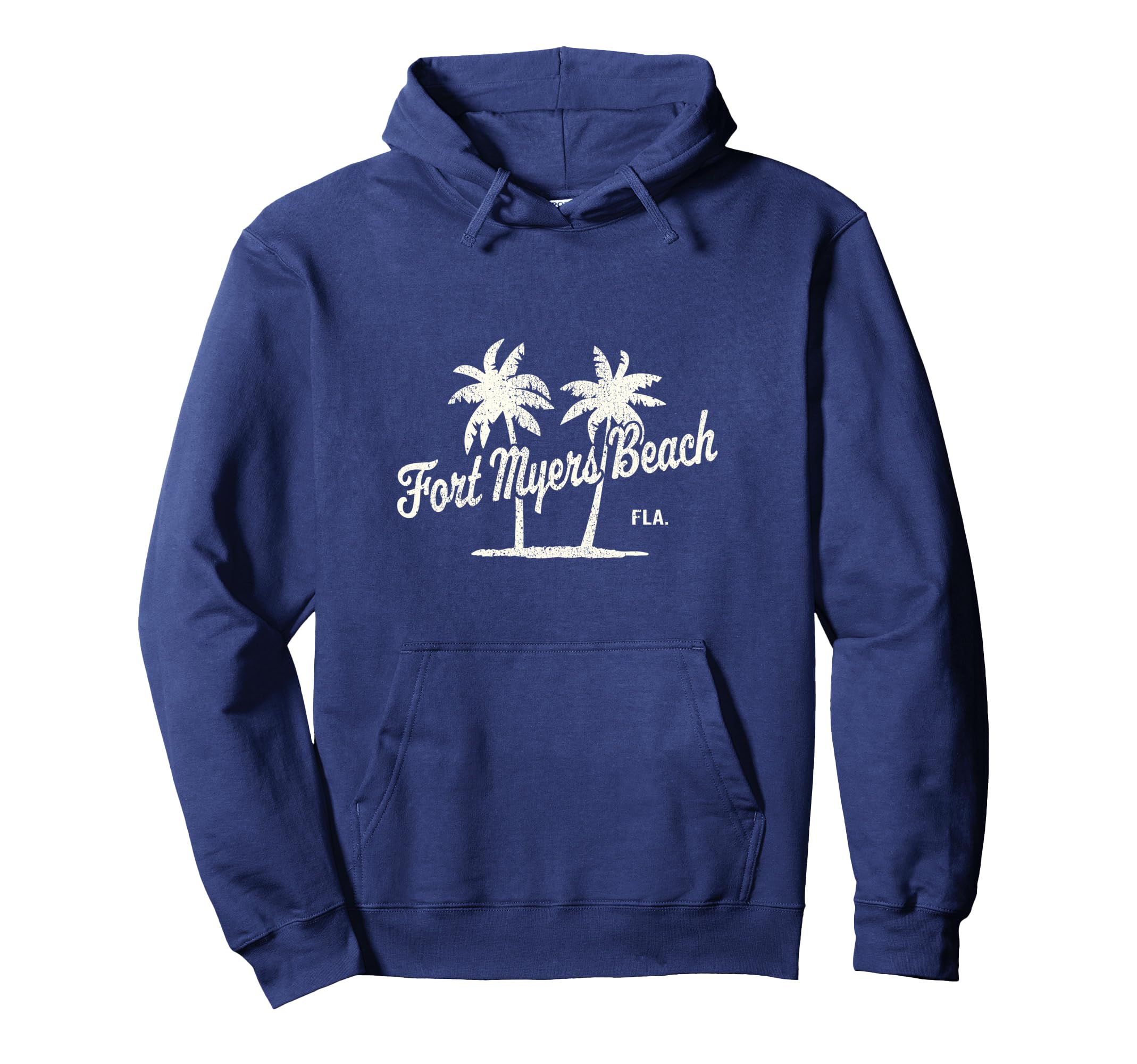Fort Myers Beach Florida 70S Palm Trees Hoodie - Unique Graphic for Adults - T-Shirt, Sweatshirt, Hoodie