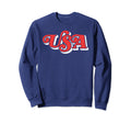 Usa Typography Patriotic 4Th July Sweatshirt - Fun Novelty Design Unisex - T-Shirt, Sweatshirt, Hoodie