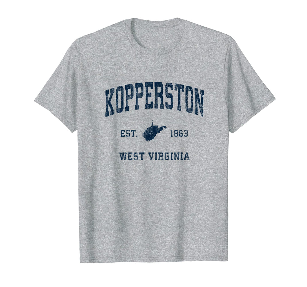 Kopperston West Virginia Wv Athletic T-Shirt - Minimalist Print for Adults - T-Shirt, Sweatshirt, Hoodie