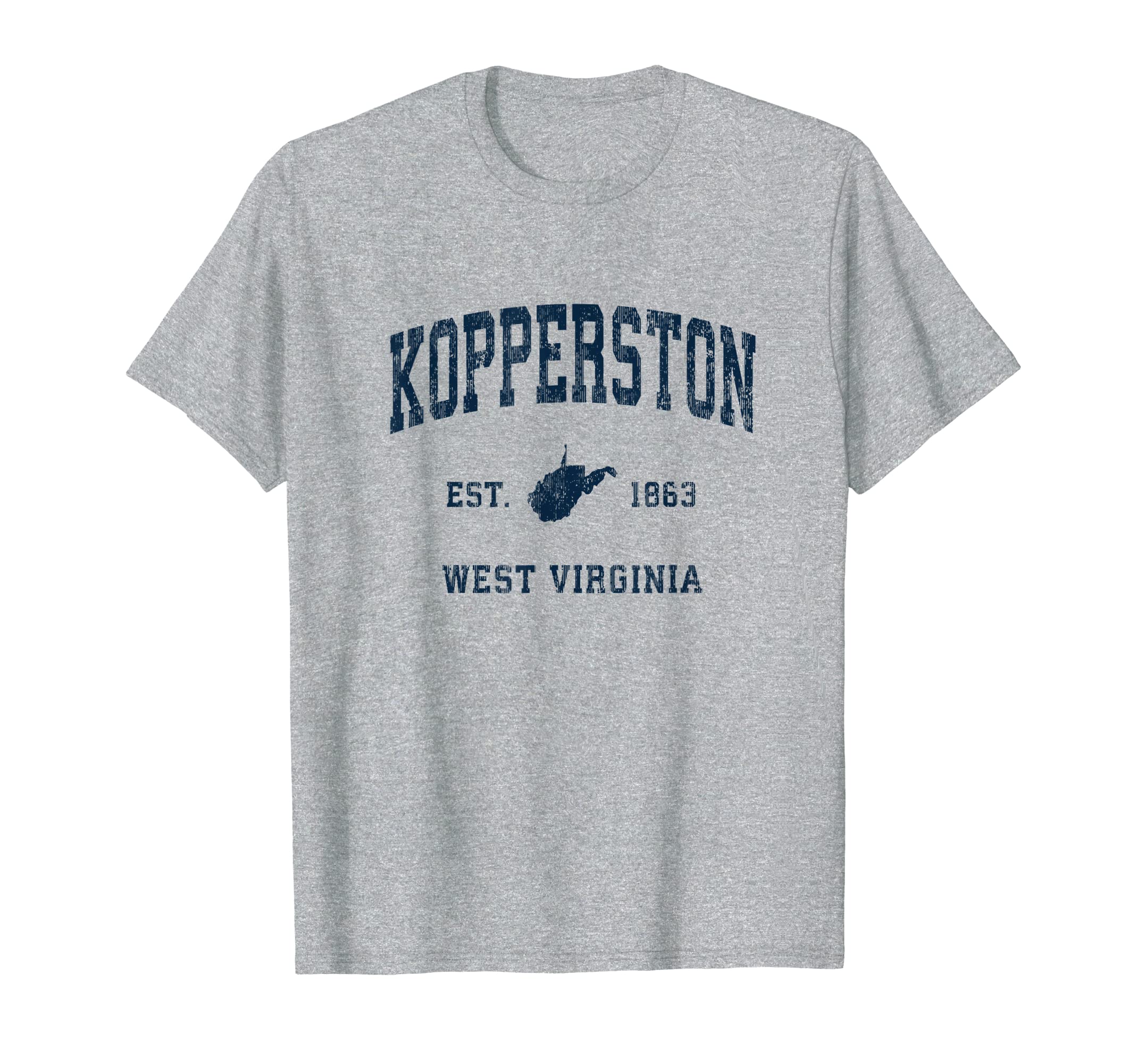 Kopperston West Virginia Wv Athletic T-Shirt - Minimalist Print for Adults - T-Shirt, Sweatshirt, Hoodie