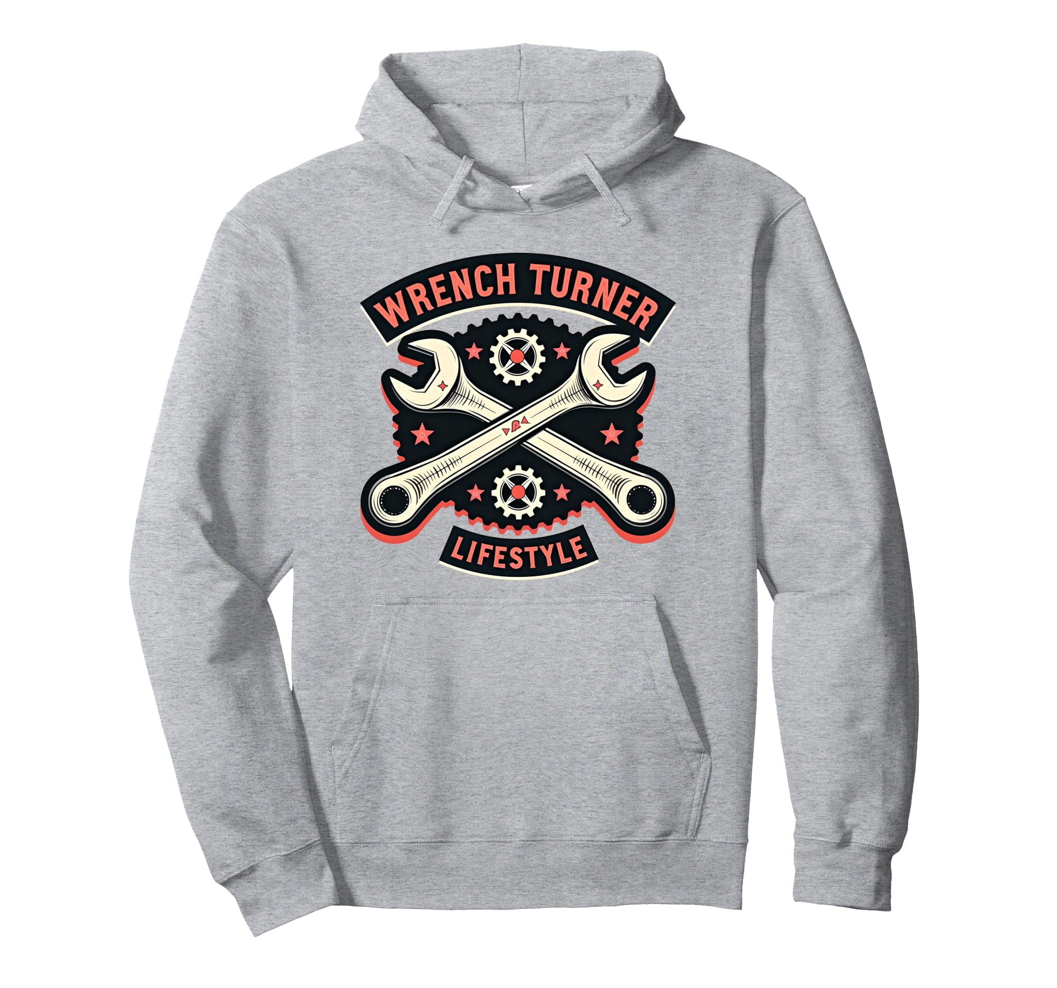 Wrench Turner Lifestyle Car Mechanic Hoodie - Trendy Graphic for Adults - T-Shirt, Sweatshirt, Hoodie