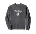 Flushing Peach Minimal Art Sweatshirt - Fun Novelty Design for Adults - T-Shirt, Sweatshirt, Hoodie