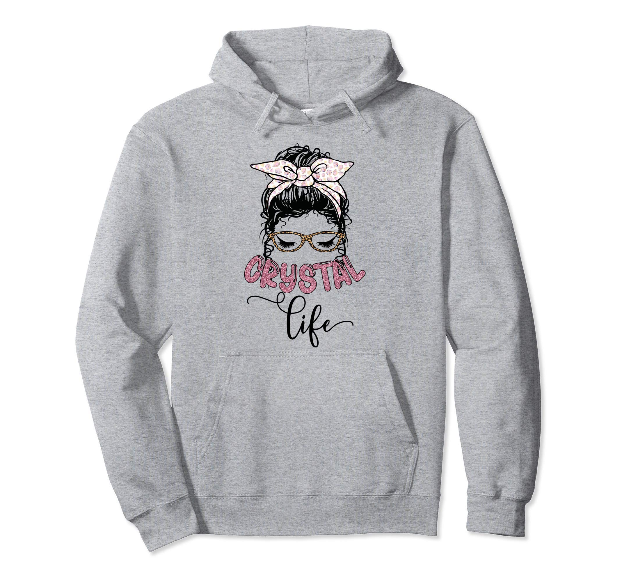 Crystal Life Witchy Crystals Lover Hoodie - Fun Novelty Design for Adults - T-Shirt, Sweatshirt, Hoodie