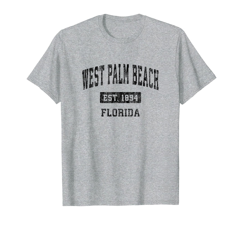 West Palm Beach Florida Fl Sports Black T-Shirt - Streetwear Style Unisex - T-Shirt, Sweatshirt, Hoodie