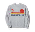 Dewey Beach Delaware Del Surfer Sunset Sweatshirt - Minimalist Print Unisex - T-Shirt, Sweatshirt, Hoodie