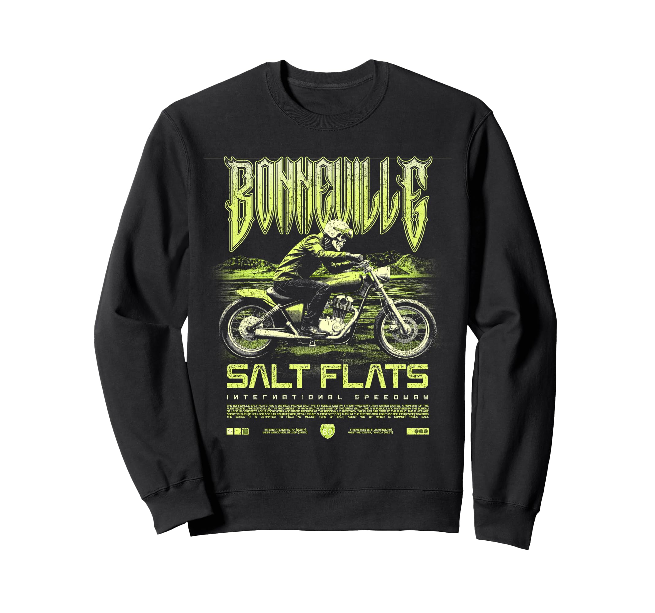 Bonneville Salt Flats Sweatshirt - Casual Everyday Wear Men Women - T-Shirt, Sweatshirt, Hoodie