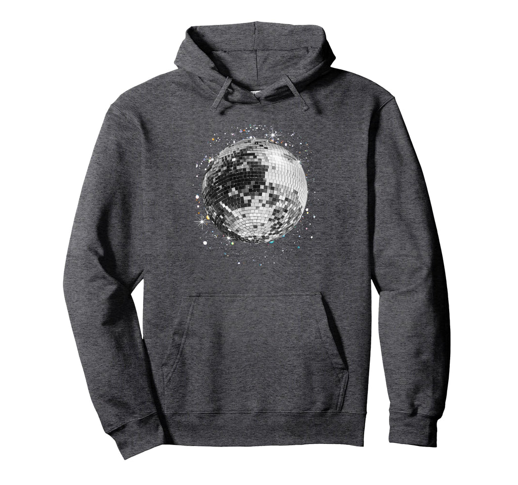 Black And White Disco Ball Club Hoodie - Streetwear Style Men Women - T-Shirt, Sweatshirt, Hoodie