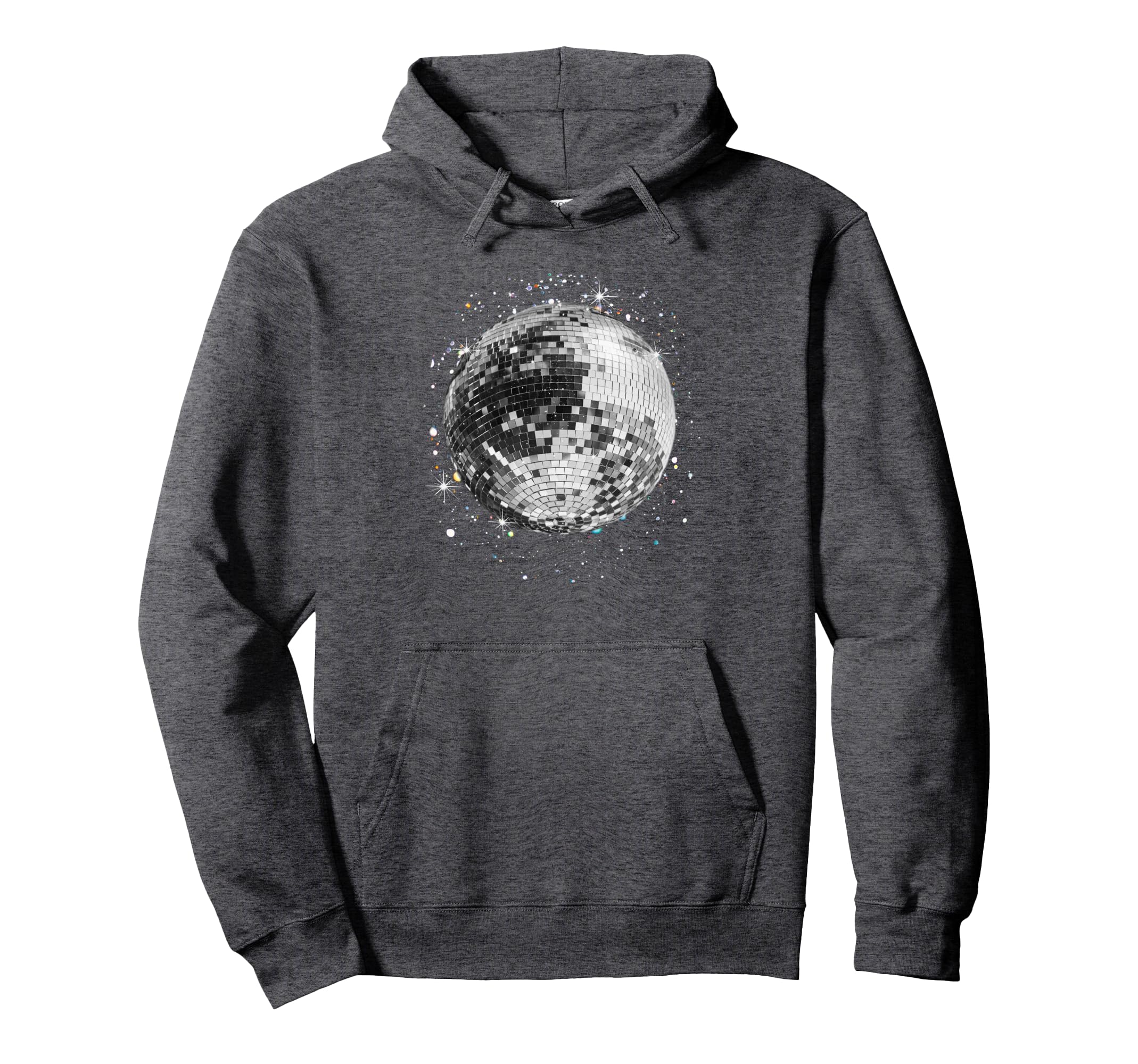 Black And White Disco Ball Club Hoodie - Streetwear Style Men Women - T-Shirt, Sweatshirt, Hoodie