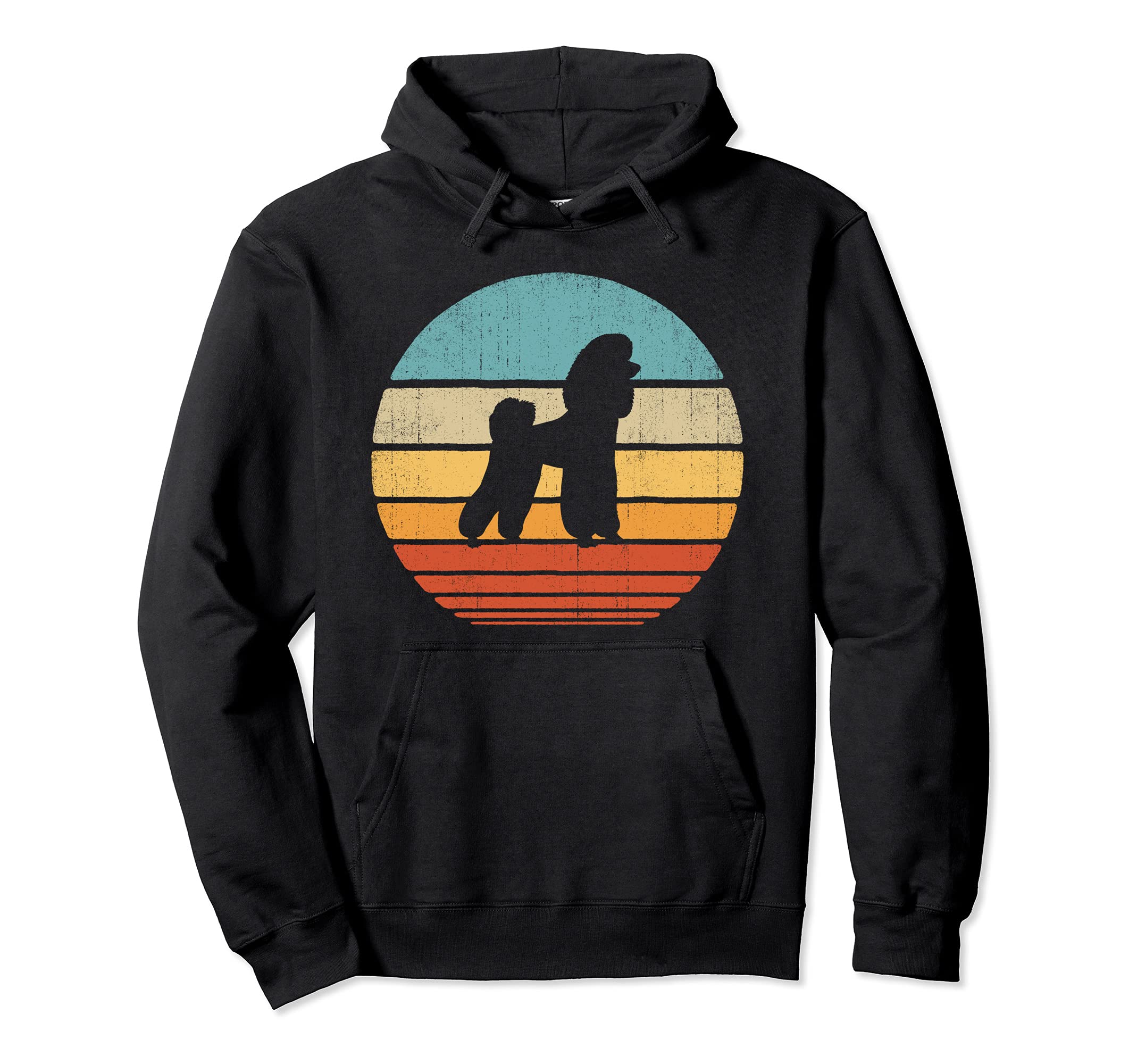 Poodle 60S 70S Sunset Dog Lovers Hoodie - Aesthetic Graphic Unisex - T-Shirt, Sweatshirt, Hoodie