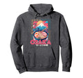 Osaka City 80S Synthwave Ramen Bowl Hoodie - Custom Art Print for Adults - T-Shirt, Sweatshirt, Hoodie