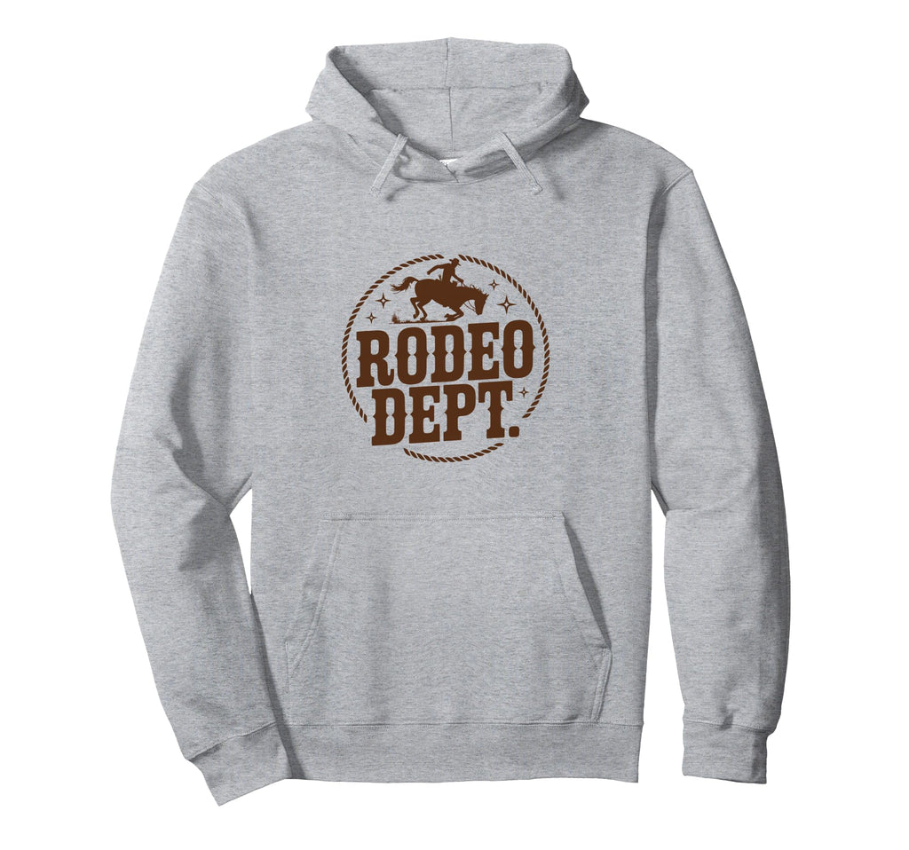 Rodeo Dept Western Rodeo Badge Hoodie - Graphic Print Unisex - T-Shirt, Sweatshirt, Hoodie