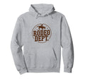 Rodeo Dept Western Rodeo Badge Hoodie - Graphic Print Unisex - T-Shirt, Sweatshirt, Hoodie
