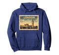London Travel Stamp Art Hoodie - Custom Art Print Unisex - T-Shirt, Sweatshirt, Hoodie
