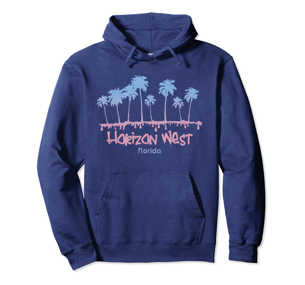 Horizon West Florida Beach Surf Vibes Hoodie - Minimalist Print Men Women - T-Shirt, Sweatshirt, Hoodie