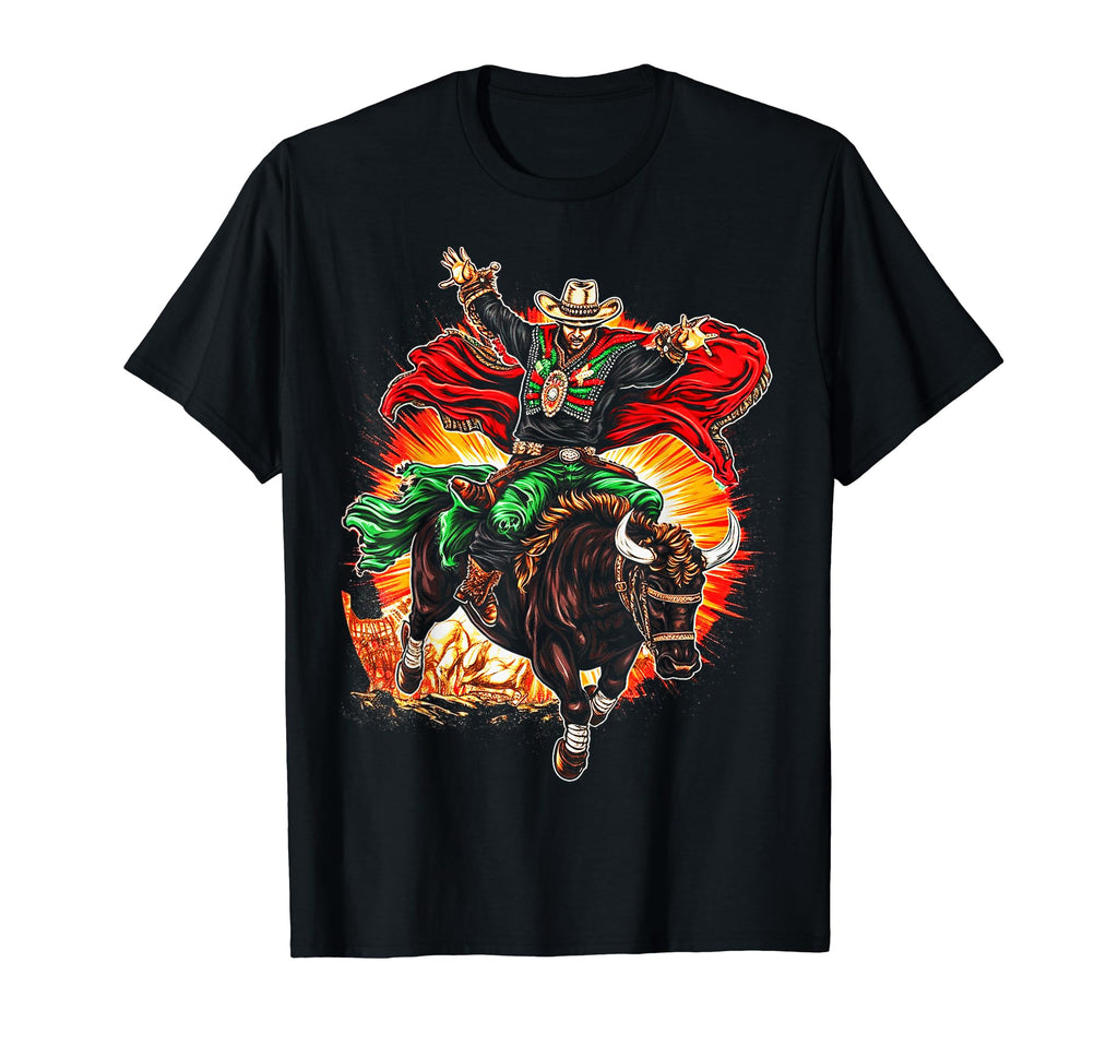 Cowboy Rodeo Horse Riding Usa Cowboy T-Shirt - Aesthetic Graphic Men Women - T-Shirt, Sweatshirt, Hoodie