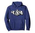 Usa Typography Patriotic 4Th July Eighties Hoodie - Graphic Print Unisex - T-Shirt, Sweatshirt, Hoodie