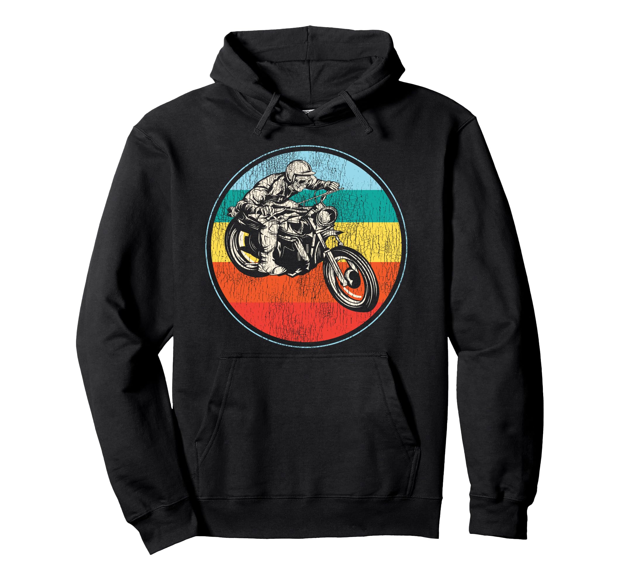 Motorcycle Biker Hoodie - Graphic Print for Adults - T-Shirt, Sweatshirt, Hoodie