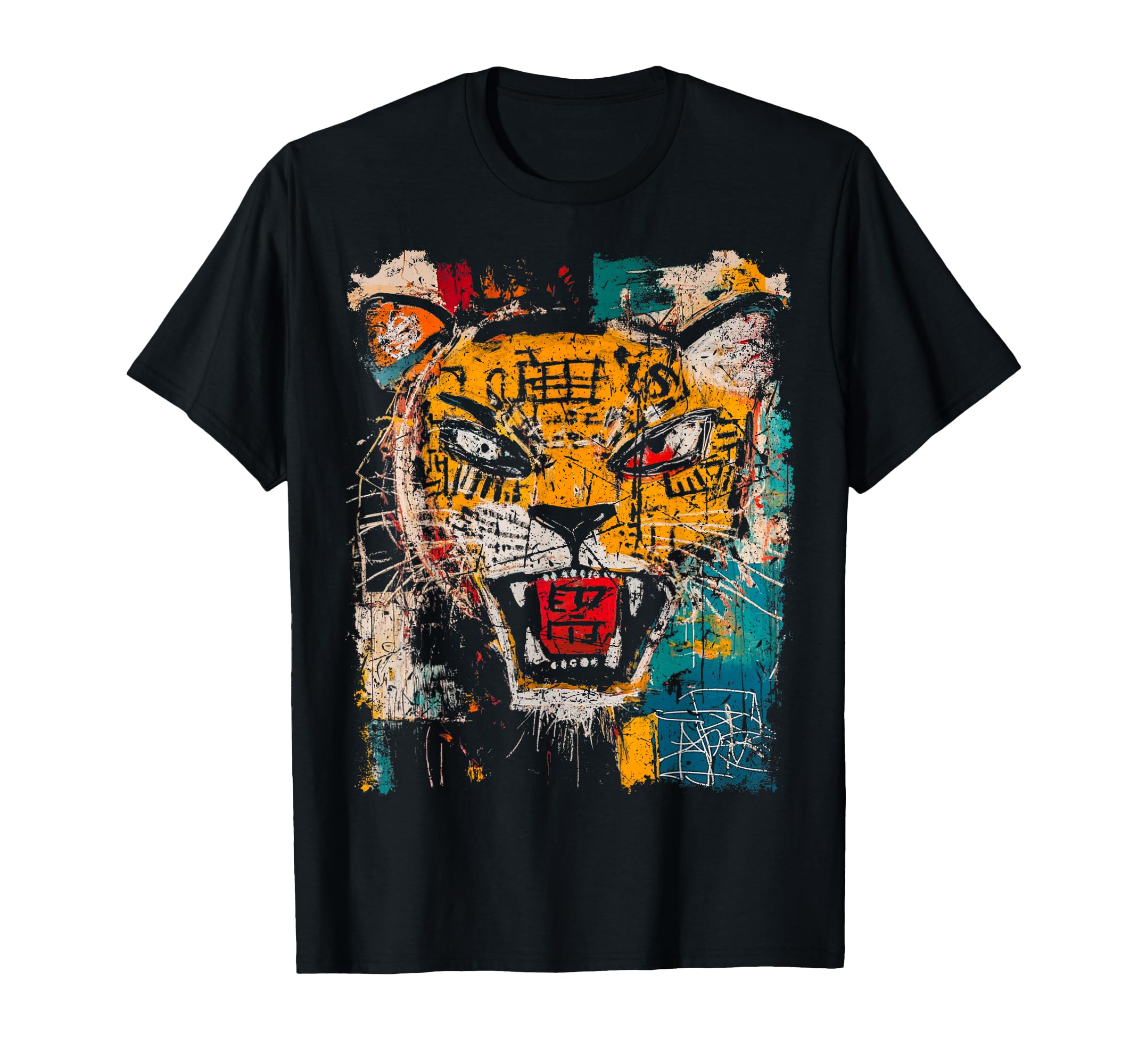 Pop Art Tiger 90S Graffiti T-Shirt - Fun Novelty Design for Adults - T-Shirt, Sweatshirt, Hoodie