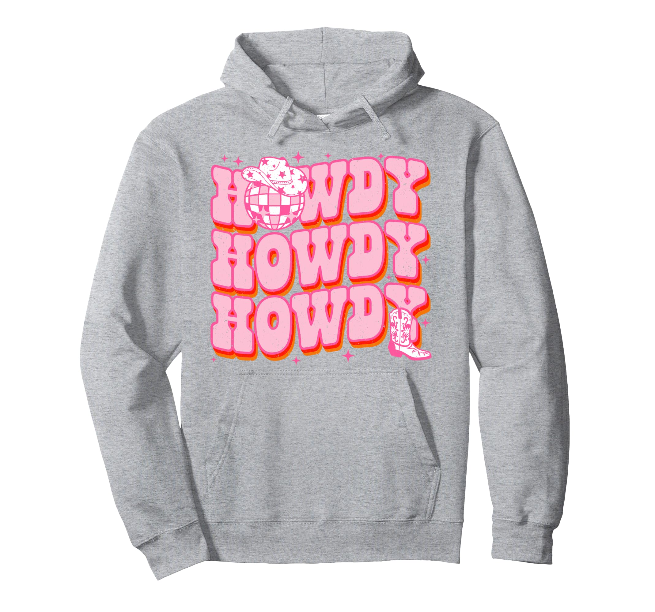 Rodeo White Howdy Western Cowboy Hat Hoodie - Unique Graphic Men Women - T-Shirt, Sweatshirt, Hoodie