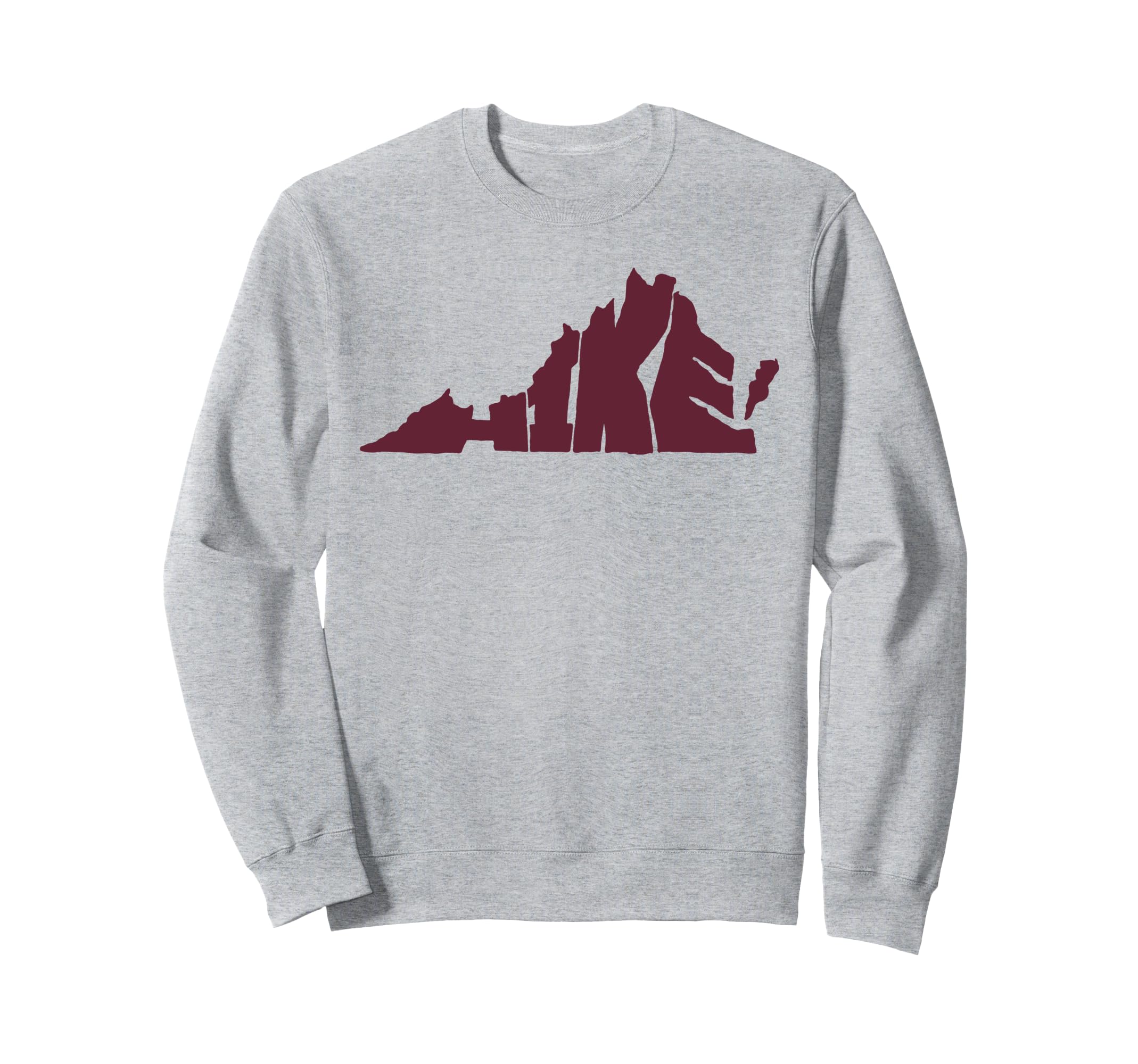 Hike Virginia State Outdoor Hiking Sweatshirt - Trendy Graphic Unisex - T-Shirt, Sweatshirt, Hoodie