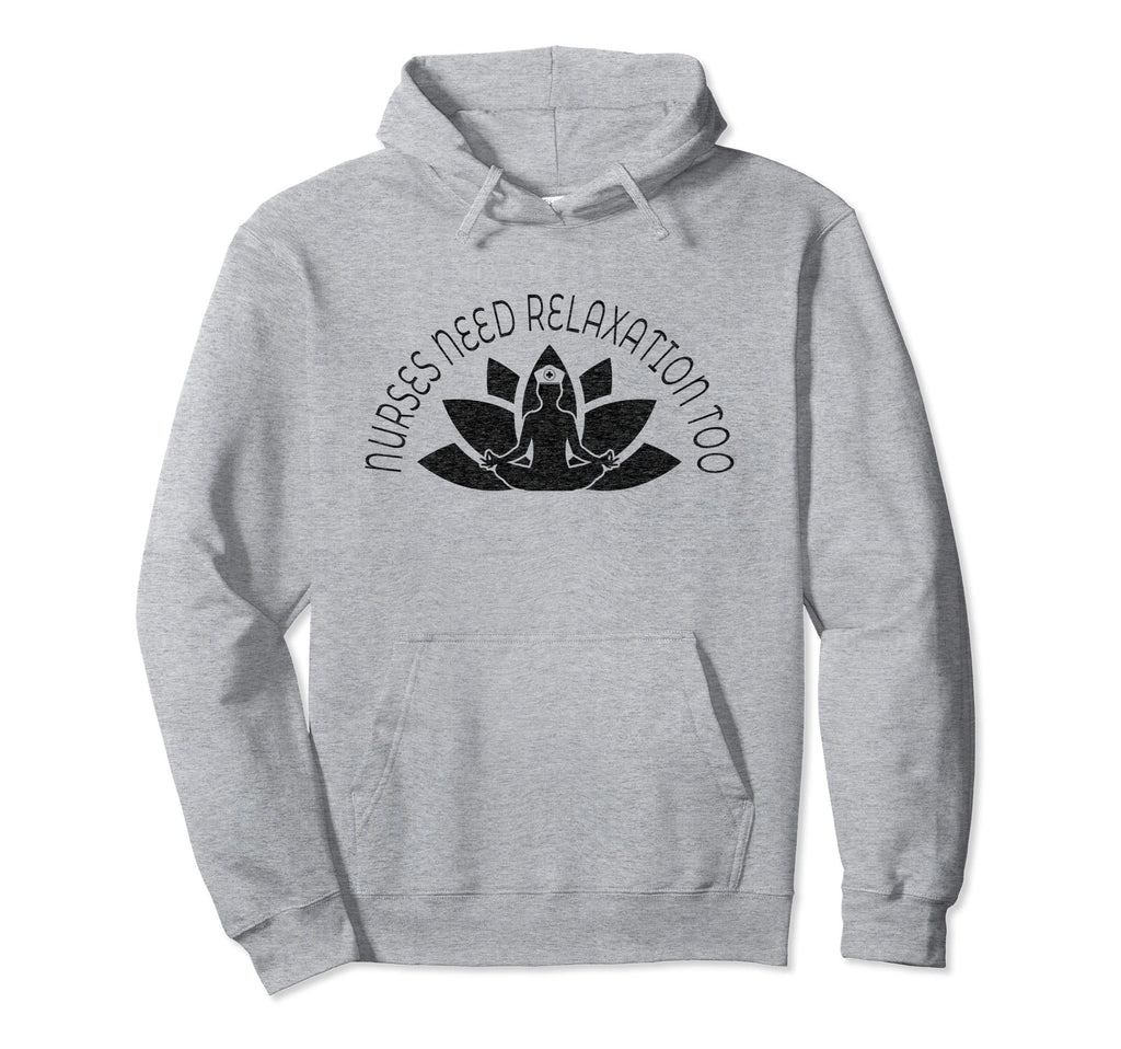 Self Nurse Care Meditation Relaxation Rn Hoodie - Minimalist Print Unisex - T-Shirt, Sweatshirt, Hoodie