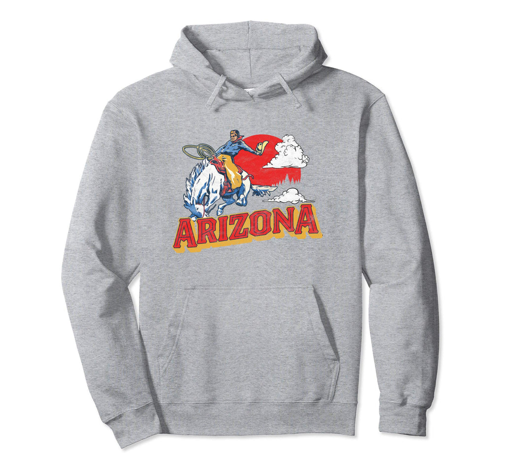 Arizona Bronco Riding Cowboy Hoodie - Aesthetic Graphic Men Women - T-Shirt, Sweatshirt, Hoodie