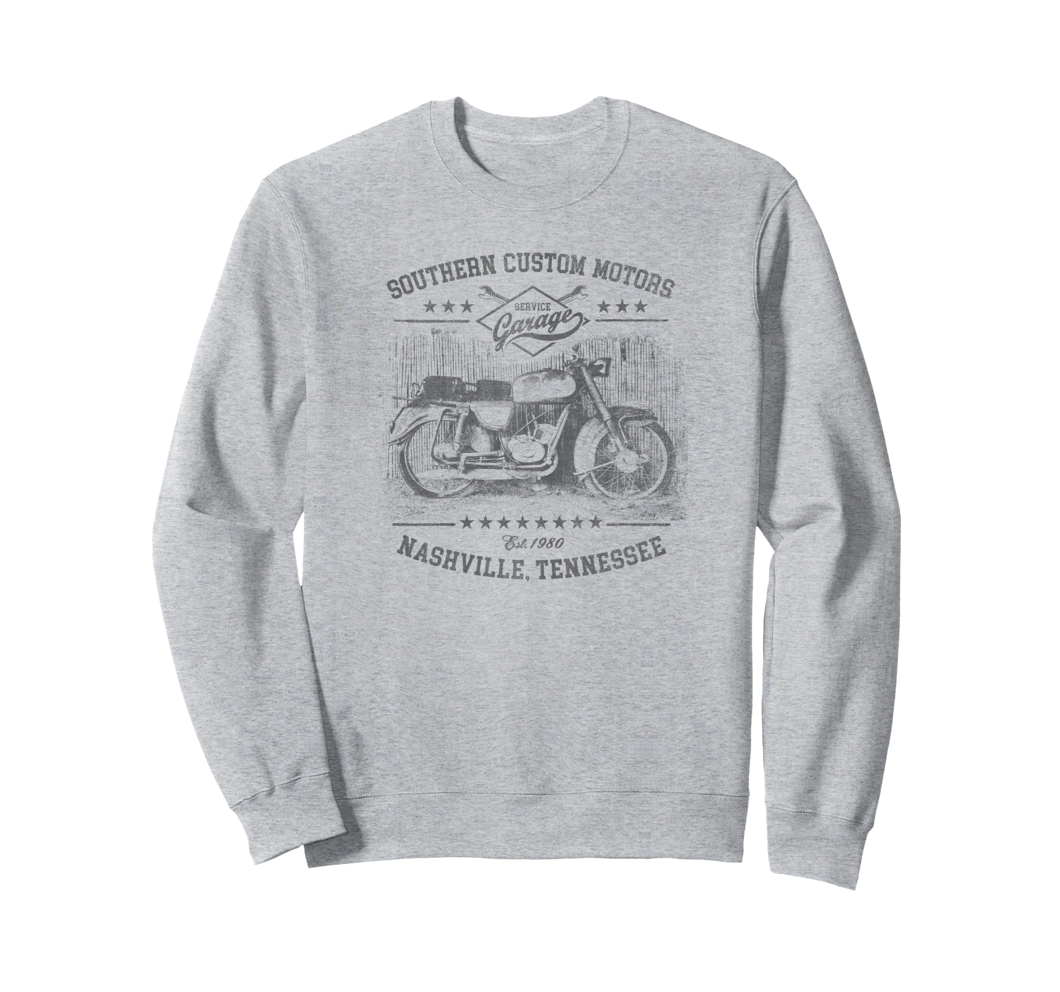 Trendy Service Garage Motorcycle Sweatshirt - Minimalist Print Men Women - T-Shirt, Sweatshirt, Hoodie