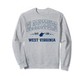 Clarksburg West Virginia Wv Navy Sweatshirt - Aesthetic Graphic Men Women - T-Shirt, Sweatshirt, Hoodie