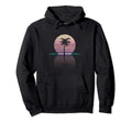 80S 90S Surf Outrun Sun Synthwave Palm Tree Hoodie - Novelty Apparel Unisex - T-Shirt, Sweatshirt, Hoodie