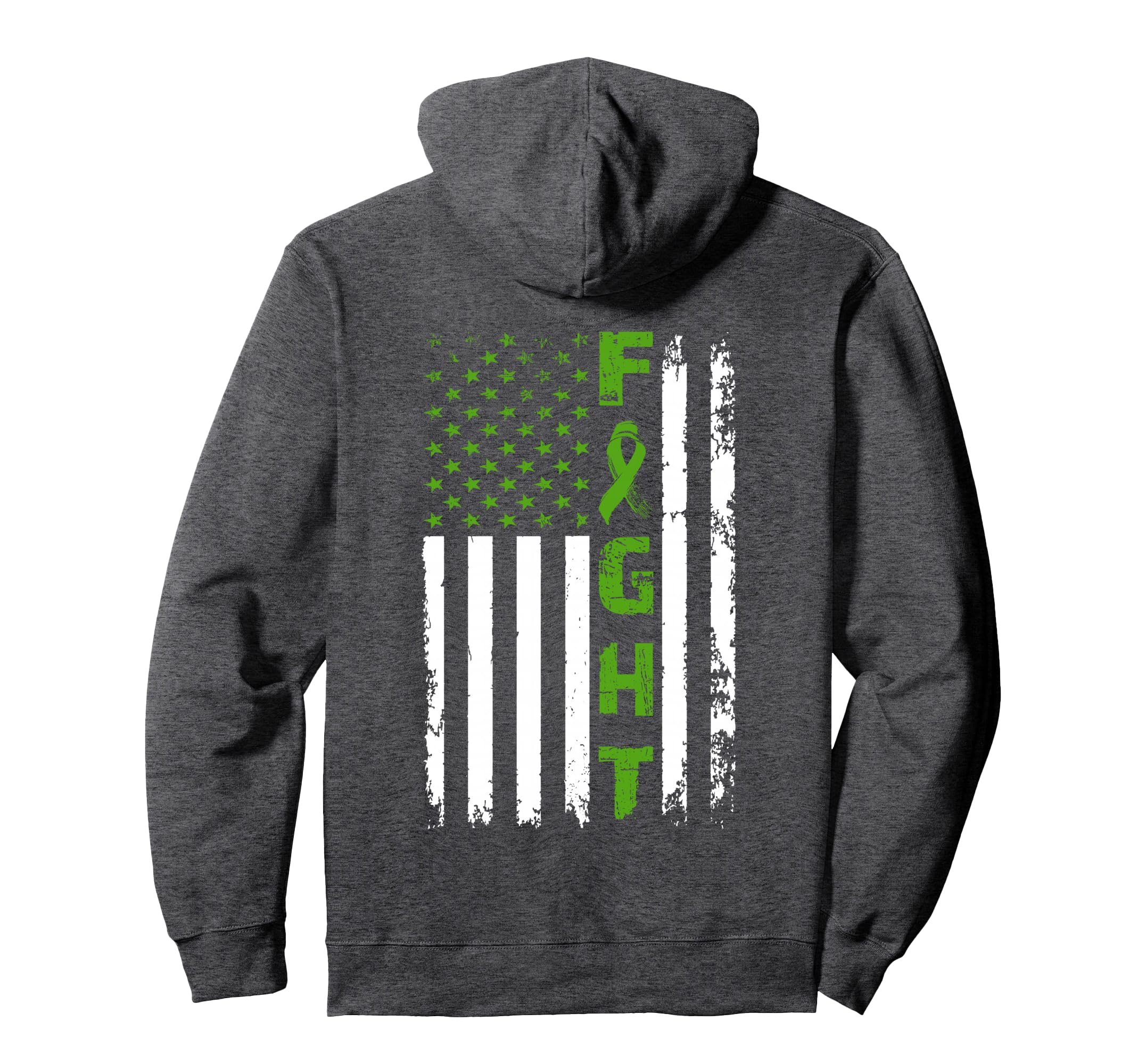 Fight Mental Health American Flag Hoodie - Streetwear Style Unisex - T-Shirt, Sweatshirt, Hoodie