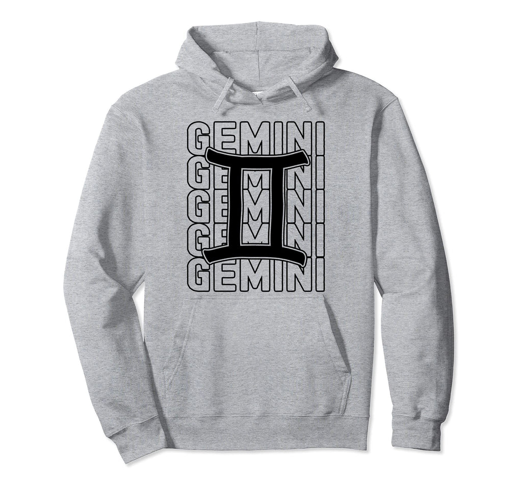 Gemini Zodiac Sign Typography Hoodie - Aesthetic Graphic for Adults - T-Shirt, Sweatshirt, Hoodie